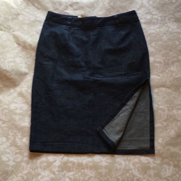 Esprit denim like midi pencil skirt size 9/10 - Picture 4 of 6